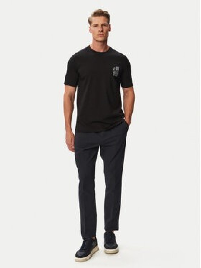 BOSS T-Shirt Te_Blueprint 50566628 Czarny Regular Fit