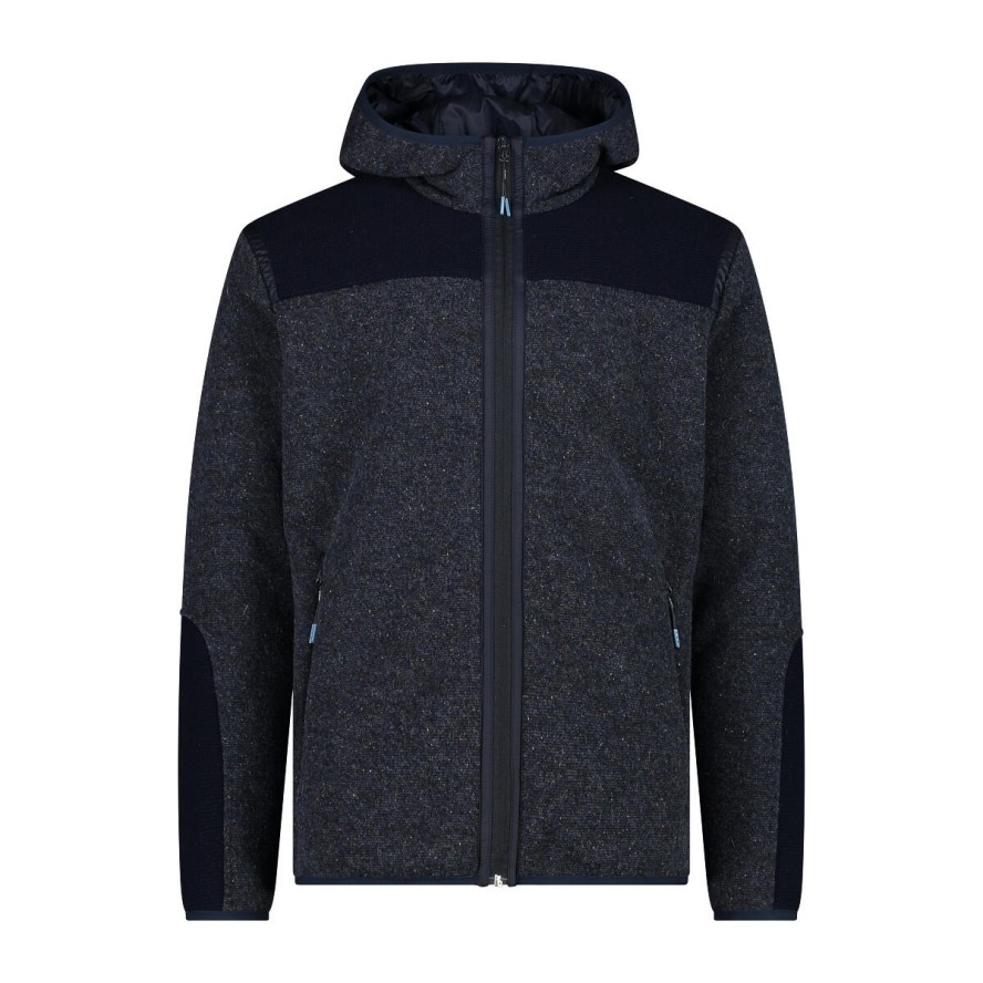 Bluza z kapturem wooltech z zipem CMP