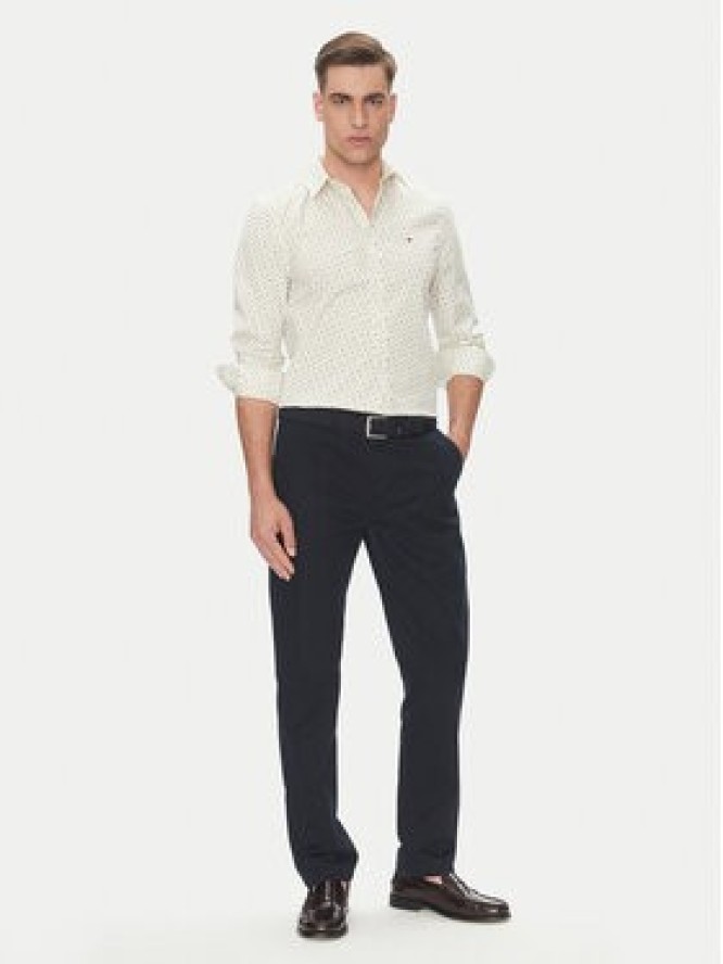 Tommy Hilfiger Koszula MW0MW38559 Beżowy Slim Fit