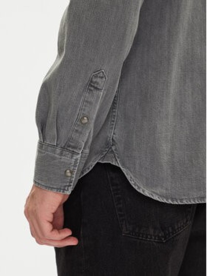 Mustang Koszula jeansowa Duver 1016240 Szary Regular Fit