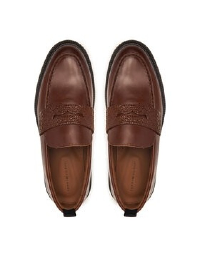 Tommy Hilfiger Loafersy Corporate Casual FM0FM05968 Brązowy
