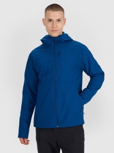 4F Kurtka softshell wiatroodporna męska - turkusowa XXL