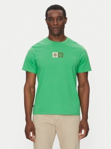Element T-Shirt ELYZT00492 Zielony Regular Fit