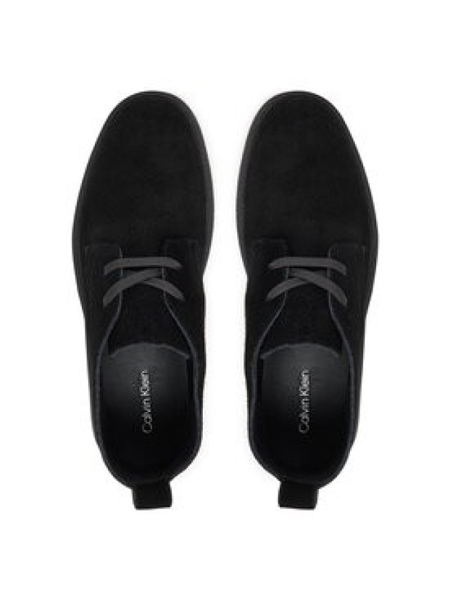 Calvin Klein Sneakersy Text Rubber Desert Boot Su HM0HM01978 Czarny