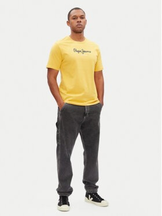 Pepe Jeans T-Shirt Eggo N PM508208 Żółty Regular Fit