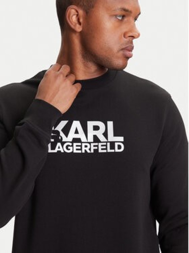 KARL LAGERFELD Bluza 705091 553917 Czarny Regular Fit