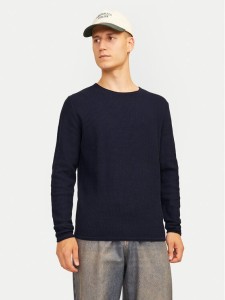 Jack & Jones Sweter Cooper 12258407 Granatowy Regular Fit