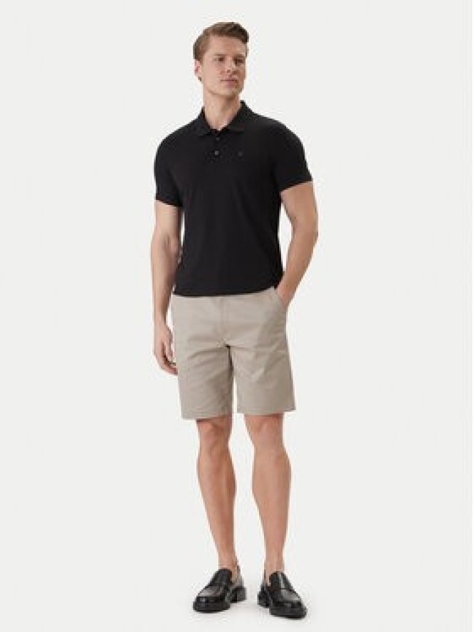 Calvin Klein Szorty materiałowe LV04LF601G Khaki Regular Fit