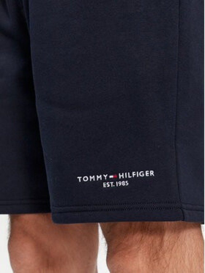 Tommy Hilfiger Szorty sportowe Logo MW0MW34201 Granatowy Regular Fit