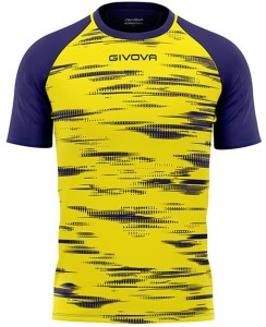 Niebiesko-żółta koszulka sportowa Givova Pixel