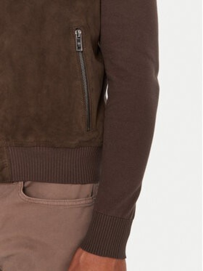 Milestone Kurtka skórzana MSRayan 531624 60700 Brązowy Regular Fit