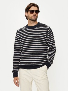 Jack & Jones Sweter Bronx 12264080 Granatowy Regular Fit