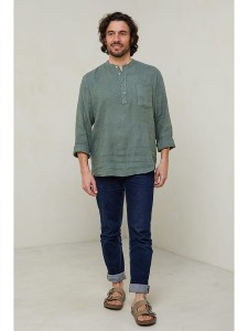 Lin Passion Koszula w kolorze zielonym rozmiar: M/L