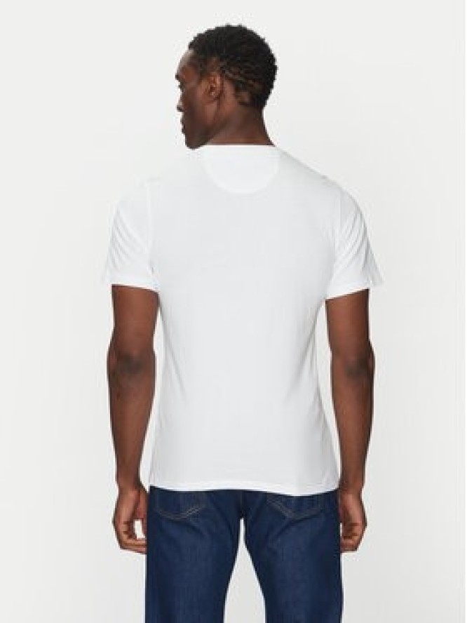 Barbour T-Shirt Essential Sports MTS0331WH11 Biały Tailored Fit