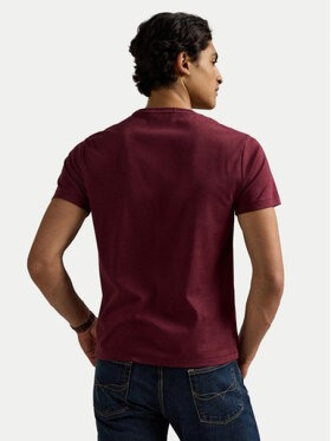 Polo Ralph Lauren T-Shirt 710740727098 Bordowy Custom Slim Fit