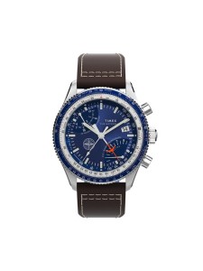 Timex Zegarek Fly Back Chronograph x Pan Am® TW2W97200 Brązowy