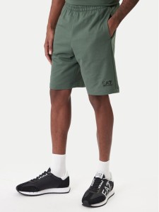 EA7 Emporio Armani T-Shirt 8NPS65 PJVRZ U7260 Zielony Regular Fit