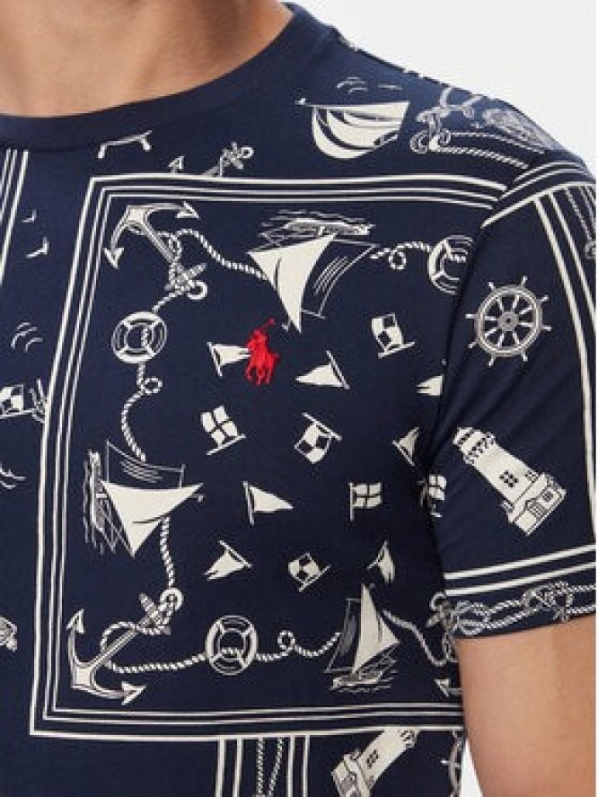 Polo Ralph Lauren T-Shirt 710B21922001 Niebieski Regular Fit