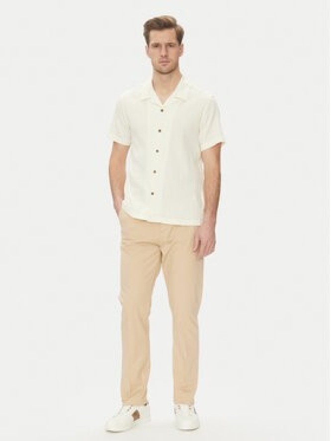 Guess Koszula M5GH67 WH340 Écru Regular Fit