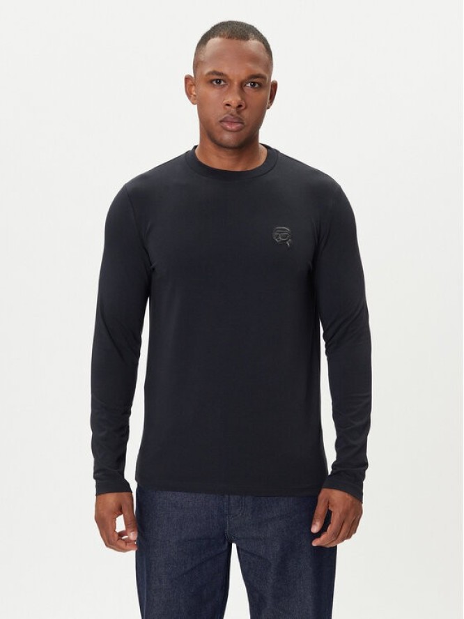 KARL LAGERFELD Longsleeve 755052 554235 Granatowy Regular Fit