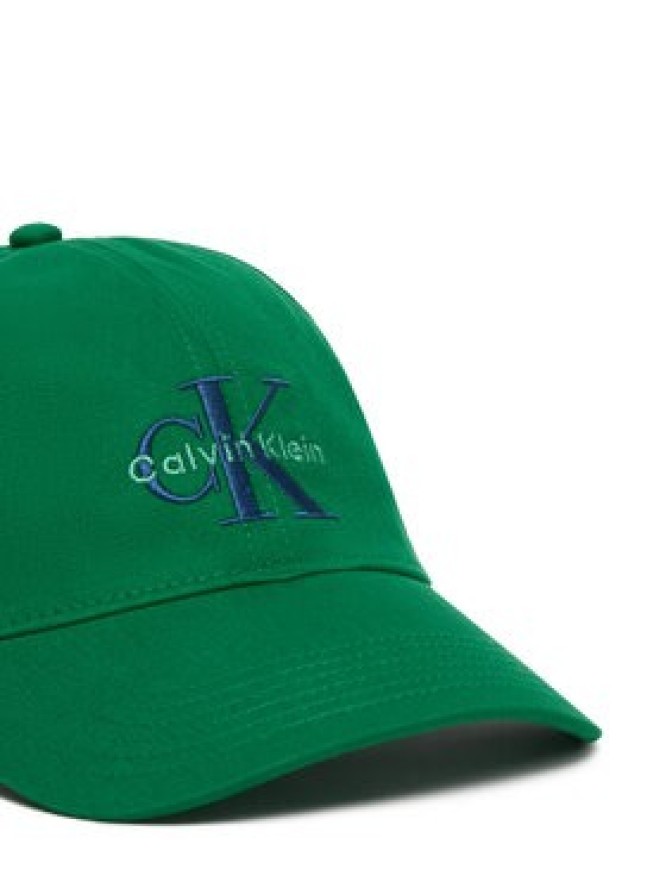 Calvin Klein Czapka z daszkiem Monologo Embroidery Baseball Cap LV04G5004G Zielony