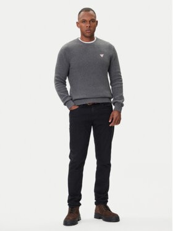 Guess Sweter M4BR30 Z3HM1 Szary Regular Fit