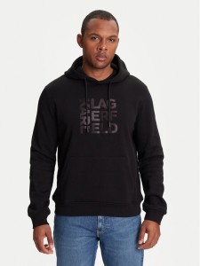 KARL LAGERFELD Bluza 705039 553910 Czarny Regular Fit