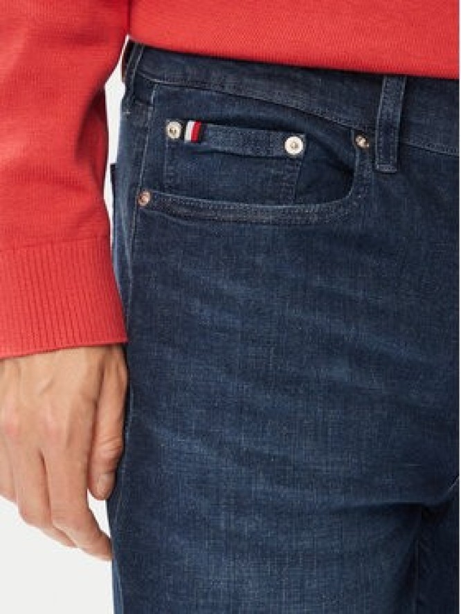 Tommy Hilfiger Jeansy Bleecker MW0MW43161 Granatowy Slim Fit