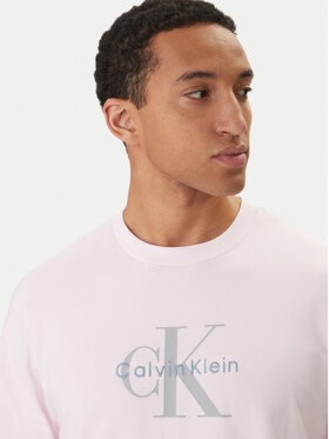 Calvin Klein Jeans T-Shirt Hero Monologo LV04RB862G Różowy Regular Fit