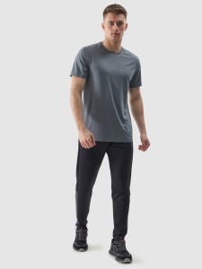 4F Spodnie treningowe szybkoschnące męskie - czarne 3XL