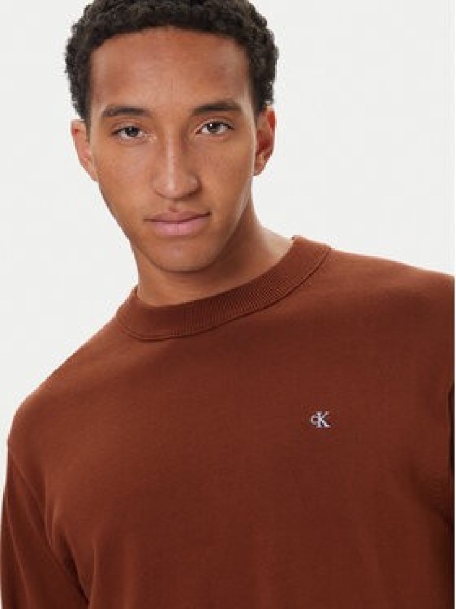 Calvin Klein Jeans Sweter LV04RC309G Czerwony Regular Fit