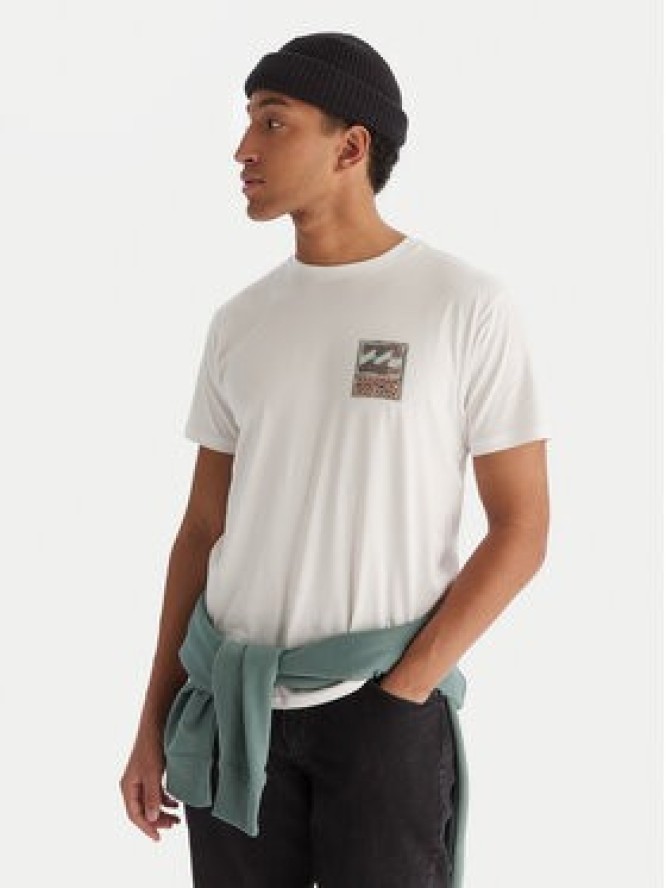 Billabong T-Shirt Stamp EBYZT00293 Biały Regular Fit