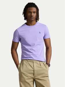 Polo Ralph Lauren T-Shirt 710671438434 Fioletowy Custom Slim Fit