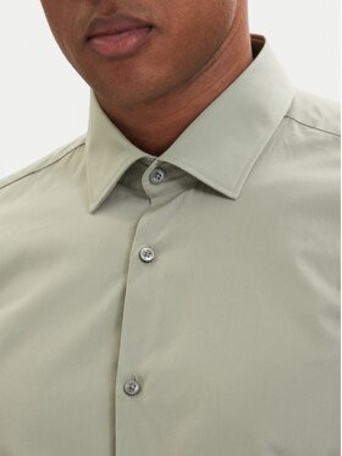 HUGO Koszula Kenno 50289499 Zielony jasny Slim Fit