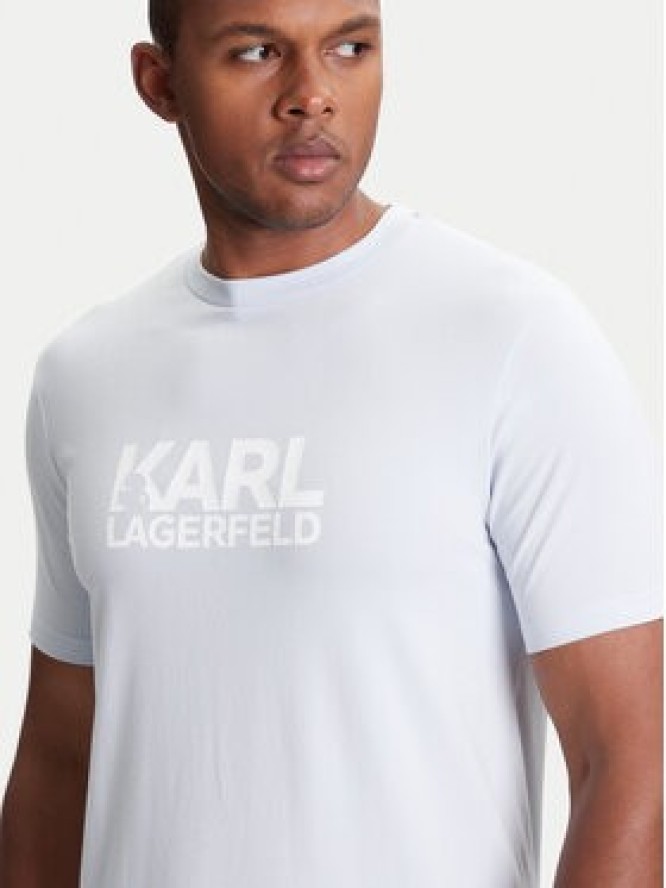 KARL LAGERFELD T-Shirt 755087 553235 Błękitny Regular Fit