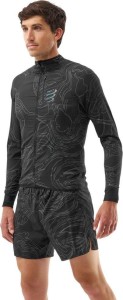 Koszulka do biegania męska Compressport Hurricane Windproof Aurora