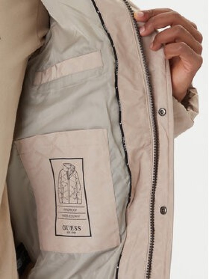 Guess Kurtka zimowa M5BL2M W2232 Beżowy Regular Fit