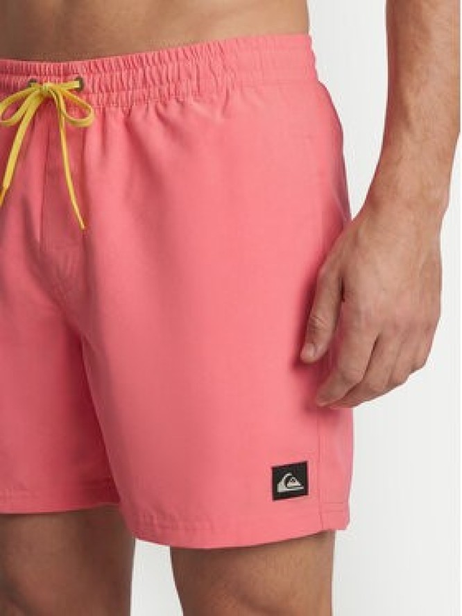 Quiksilver Szorty kąpielowe Everyday Solid Volley 15 EQYJV04120 Koralowy Regular Fit
