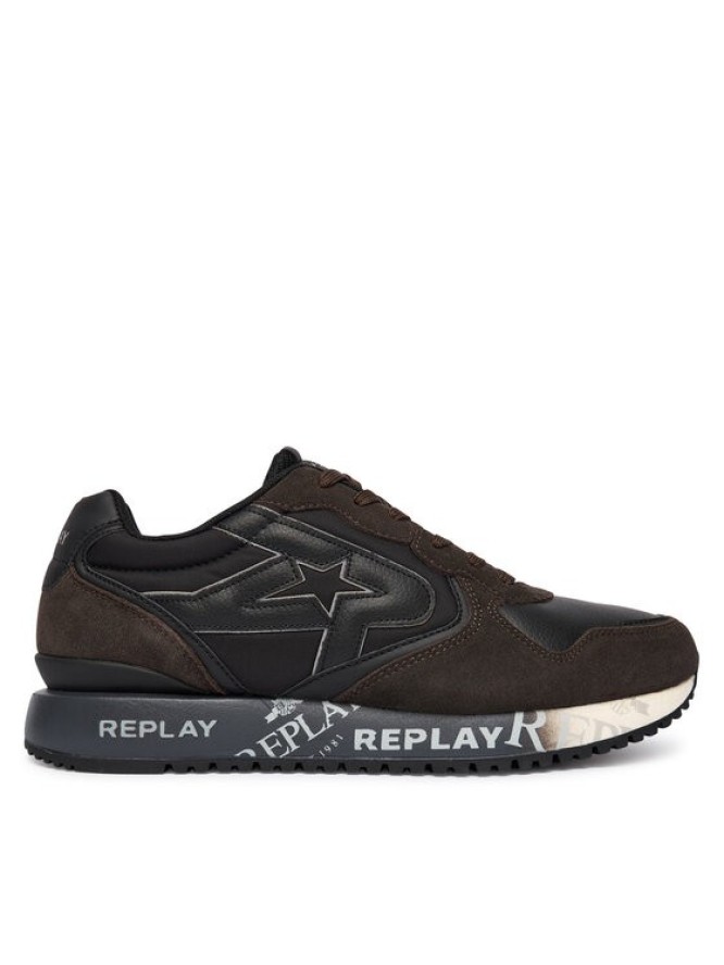 REPLAY Sneakersy GMS9I .000.C0008L Brązowy