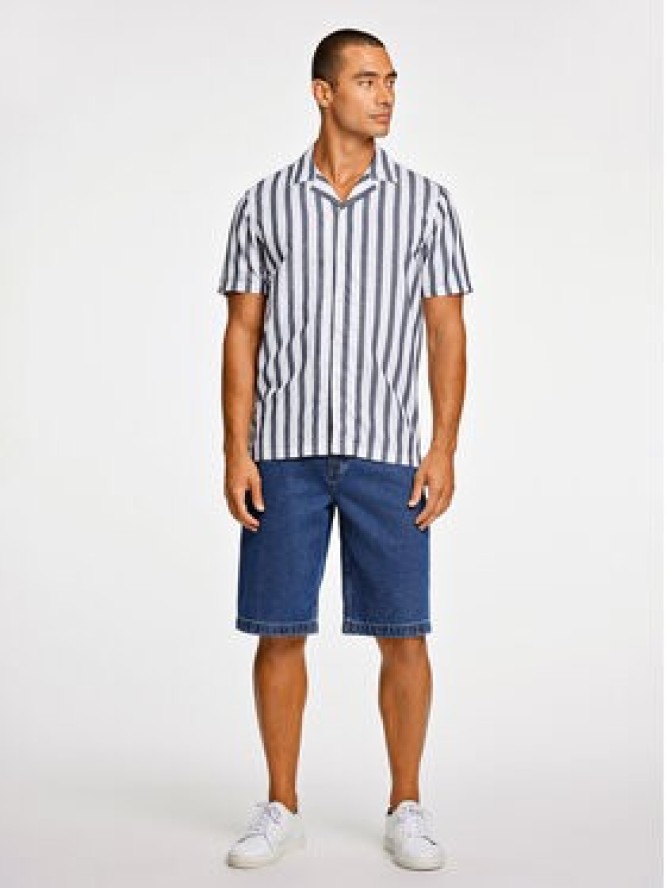 Lindbergh Koszula 30-203321 Granatowy Relaxed Fit