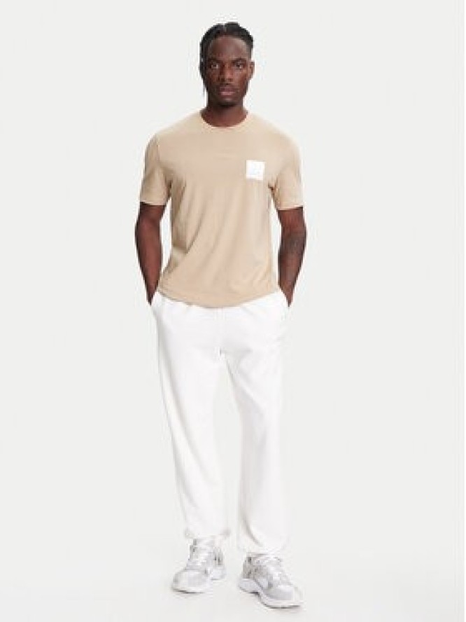 HUGO T-Shirt Dapusi 50544458 Beżowy Regular Fit