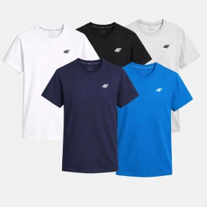 KOMPLET KOSZULEK MĘSKICH 4F ZESTAW 5PAK T-SHIRT TTSHM3341