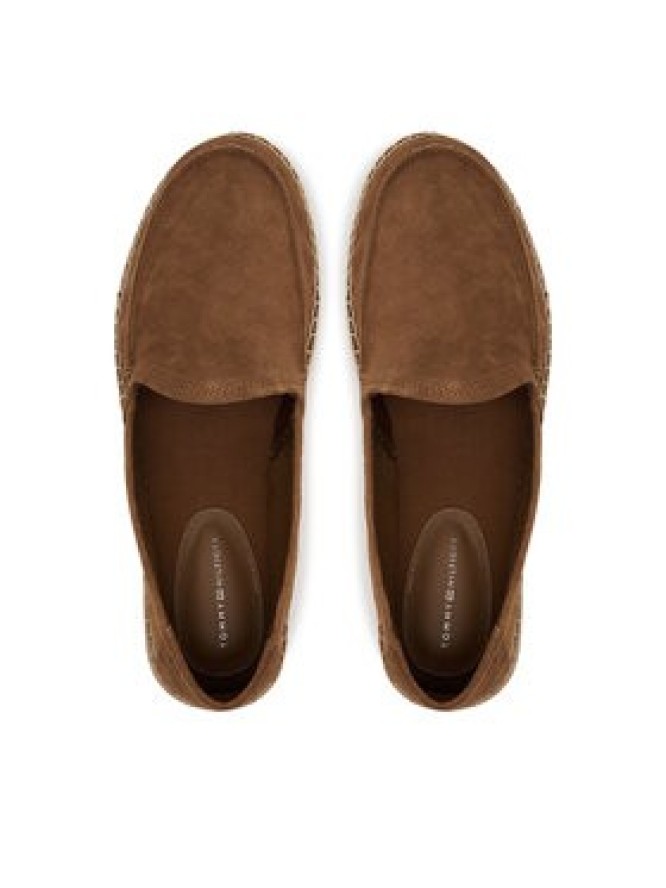 Tommy Hilfiger Espadryle Hilfiger Flex Espa Suede Loafer FM0FM05392 Brązowy