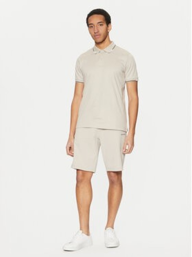 Calvin Klein Szorty sportowe Micro Logo K10K111208 Beżowy Regular Fit