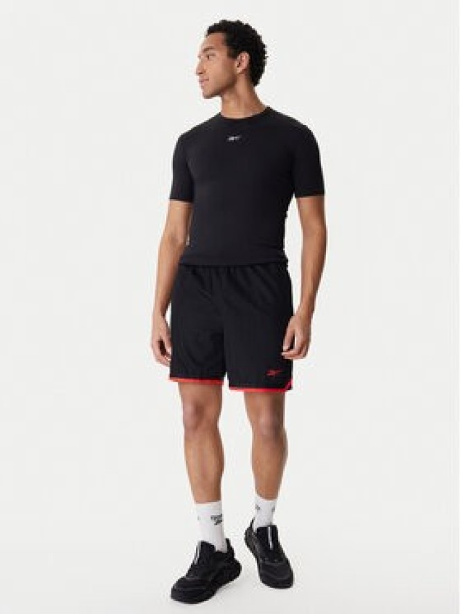 Reebok Koszulka techniczna RK25599CCM Czarny Slim Fit