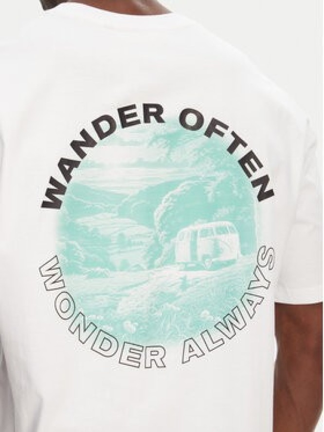 Hunter T-Shirt Rasputin HARM0057251 Biały Relaxed Fit