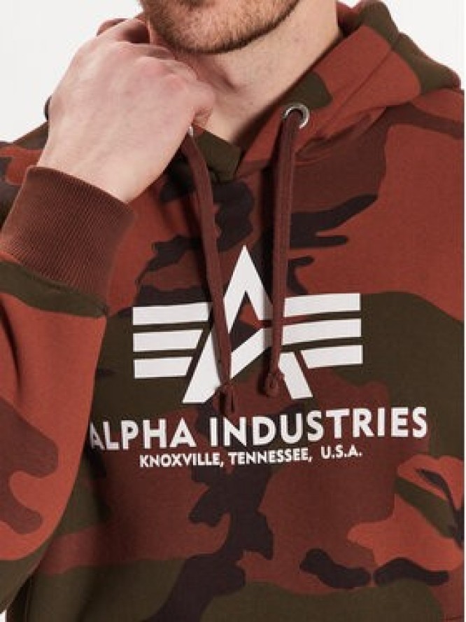Alpha Industries Bluza Basic 178312C Brązowy Regular Fit