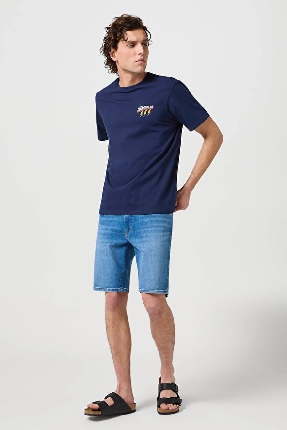 WRANGLER MĘSKIE SPODENKI WRANGLER TEXAS SHORTS SKY WASH 112362314