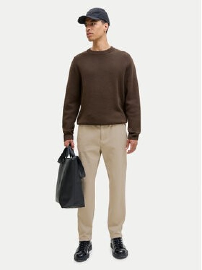 Jack & Jones Spodnie materiałowe Ace Neo 12282533 Beżowy Tapered Fit