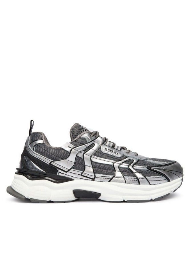 REPLAY Sneakersy GMSD5 .000.C0003T Srebrny